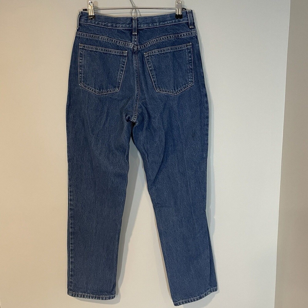 VTG Lands End Mom Jeans Women's 10 Denim High Rise USA 90s Medium Wash Y2K
